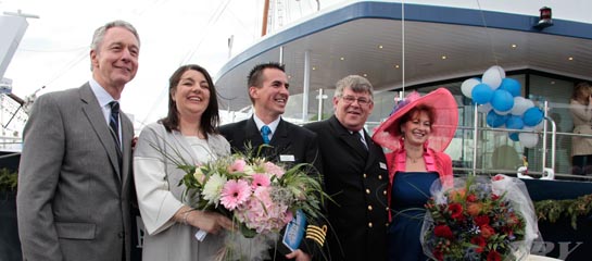 The Avalon Visionary chirstening // © 2012 Avalon Waterways